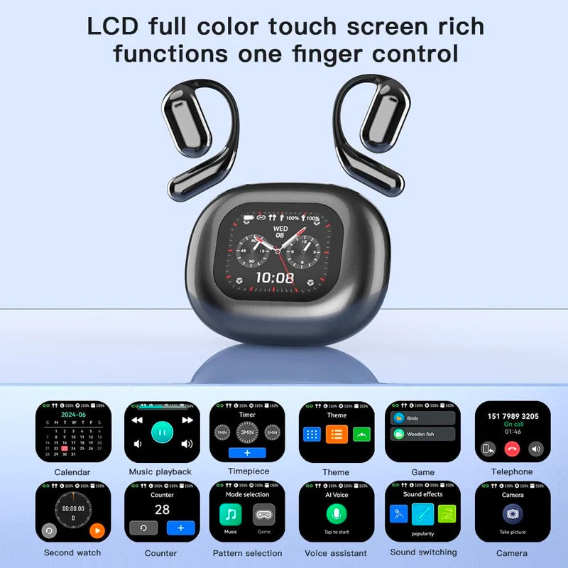 Écouteurs UYUXIO Traducteur IA Écran LCD 144 Langues 60h – CLEVI Paris