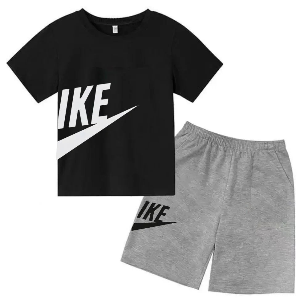 Ensemble enfant T-shirt et short en coton – CLEVI Paris