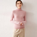 Pull femme en cachemire à col roulé – CLEVI Paris