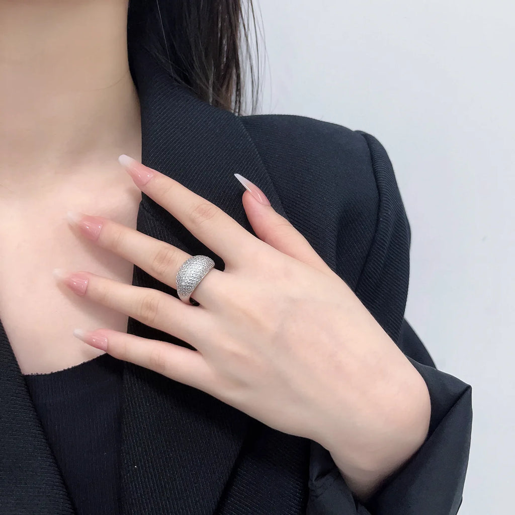 Bague Femme Zircon Placage Argent – CLEVI Paris