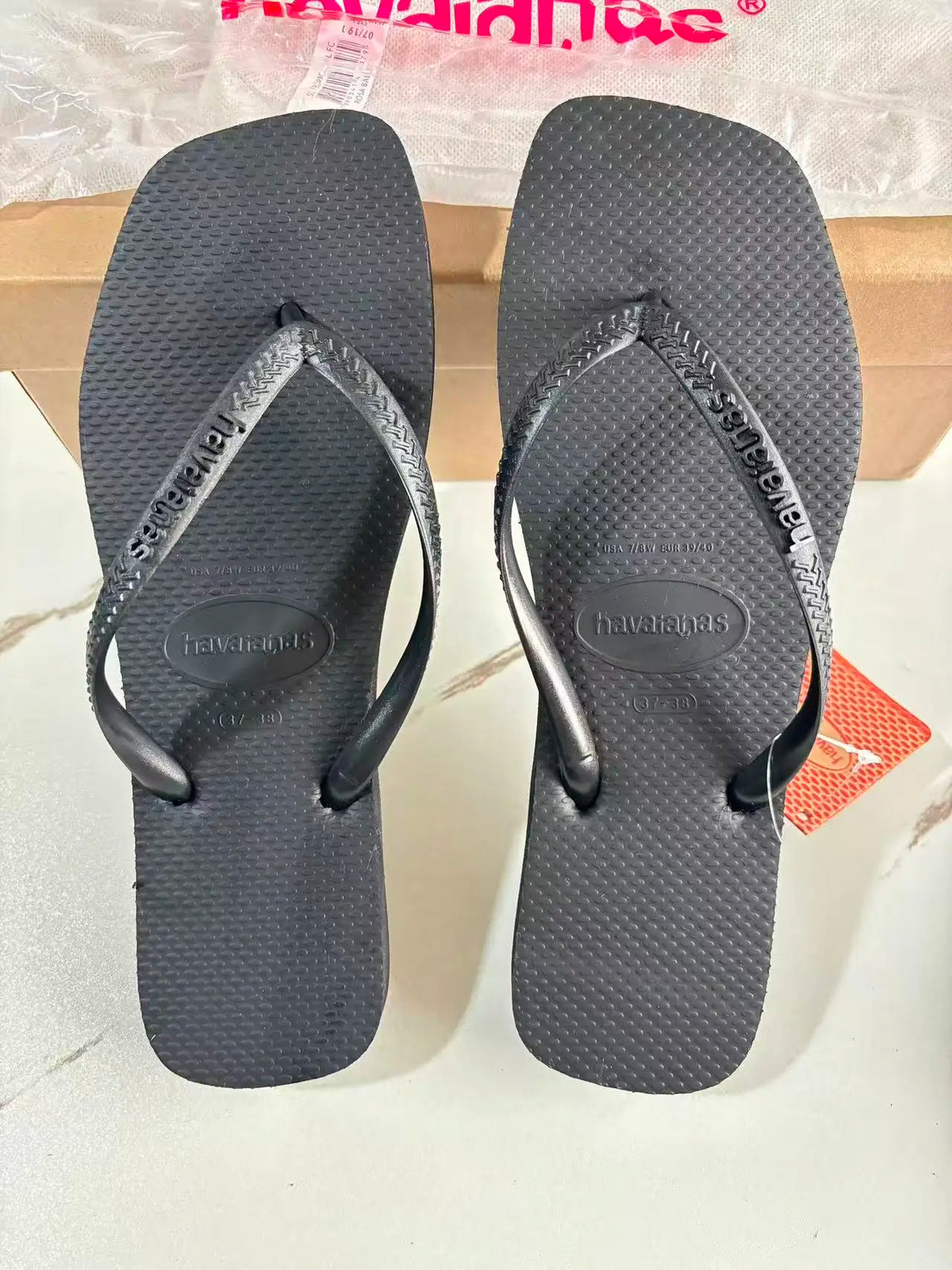 Tongs plates femme en caoutchouc – CLEVI Paris