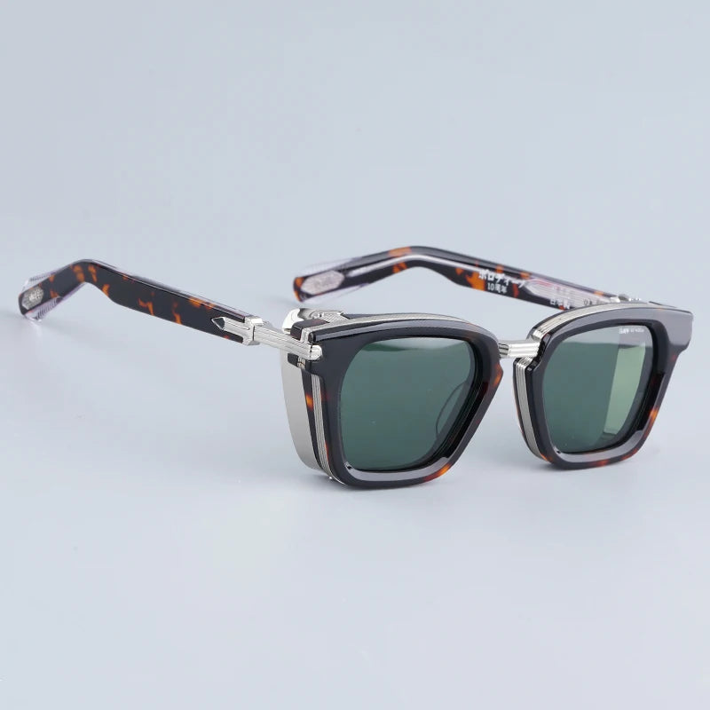 Lunettes de Soleil Carrées Acétate Luxe Vintage Unisexe UV400 – CLEVI Paris