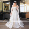 Robe de mariée sirène en organza et tulle brodé - CLEVI Paris