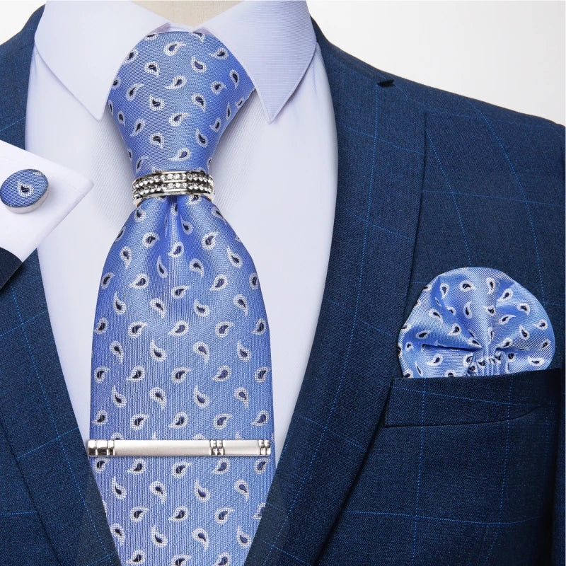Ensemble cravate et pochette homme à carreaux – CLEVI Paris