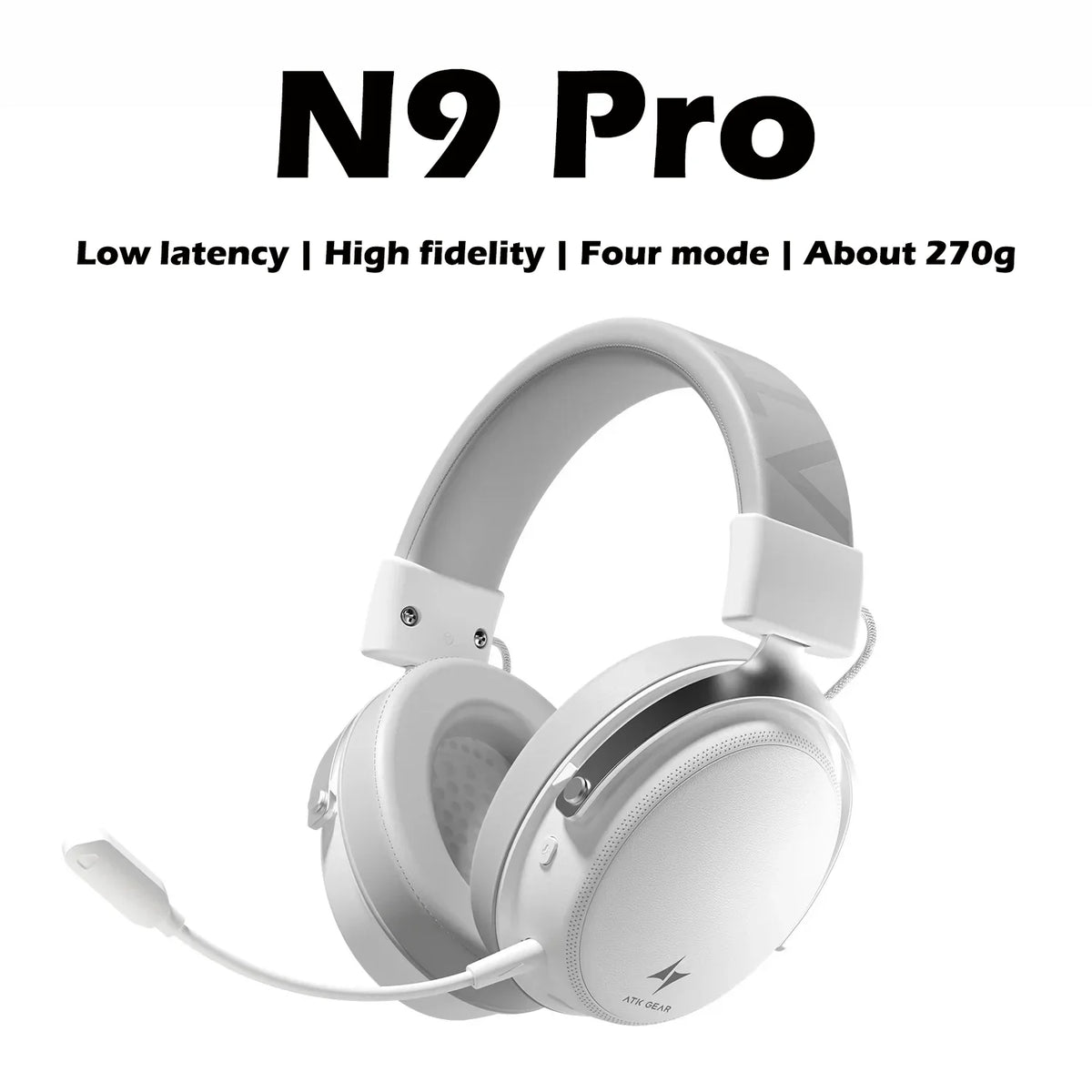 Casque Gaming ATK N9 Pro 4 Modes 2.4GHz 10ms Surround – CLEVI Paris