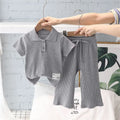 Ensemble fille polo et pantalon d’été – CLEVI Paris