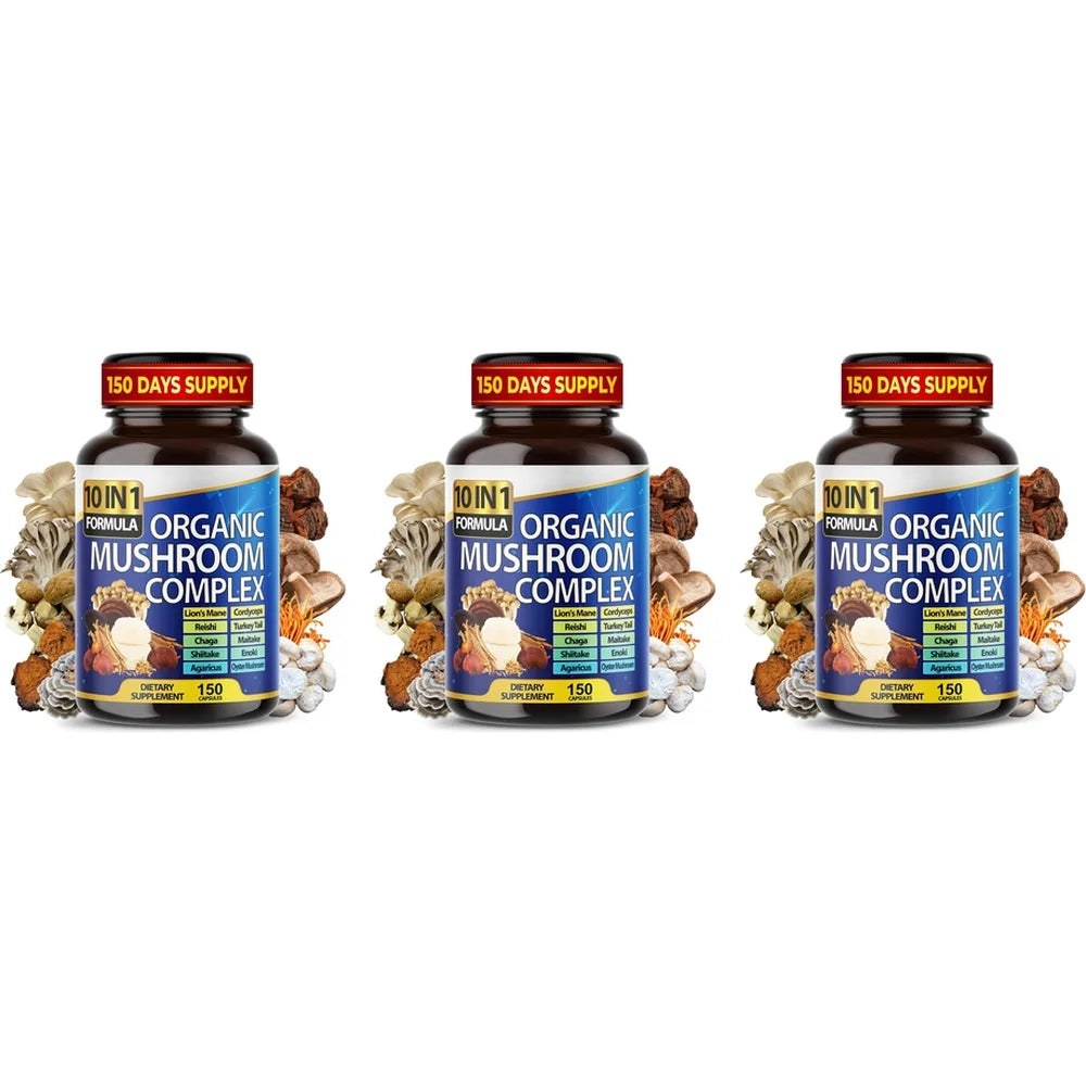 Complexe 10 champignons, 150 gélules – CLEVI Paris