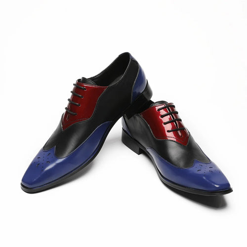 Chaussures Homme Cuir Graffiti Bout Métal Pointu Fashion – CLEVI Paris