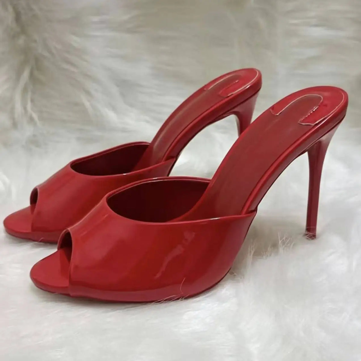 Mules femme à talon aiguille et bout ouvert – CLEVI Paris