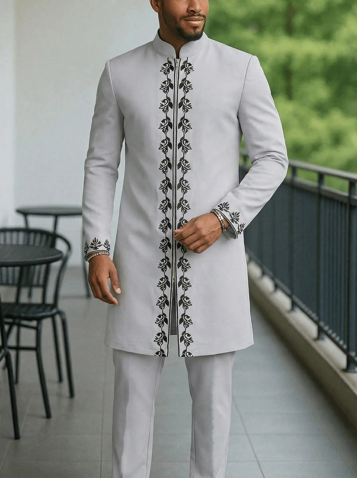Ensemble Dashiki Homme Col Rond – CLEVI Paris