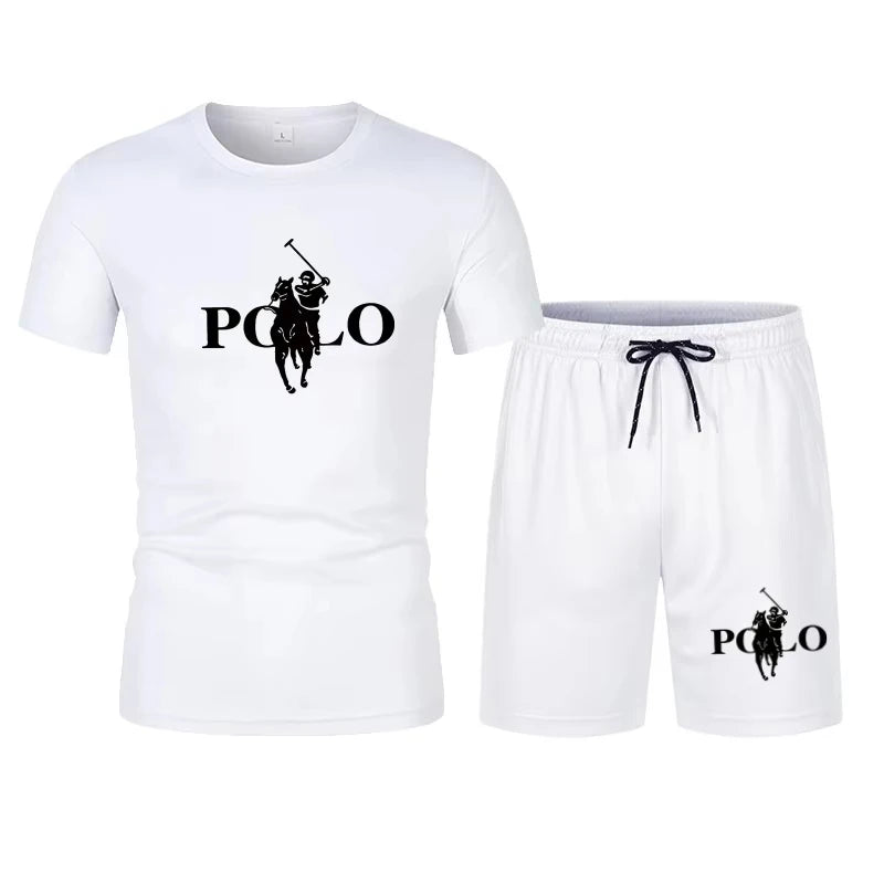 Ensemble Homme T-Shirt Mesh + Short Streetwear Bicolore – CLEVI Paris