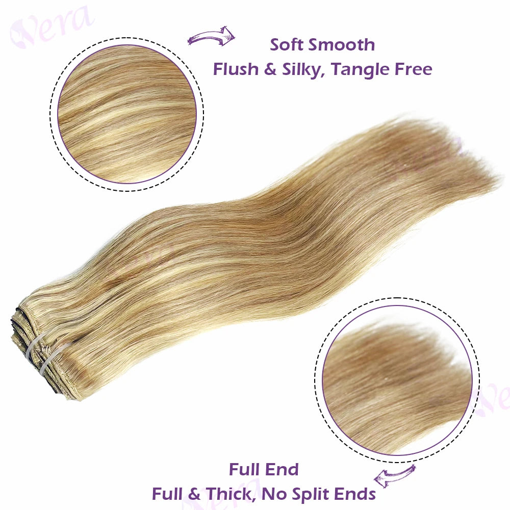 Extensions Clips Remy Droites #8 Blond – CLEVI Paris