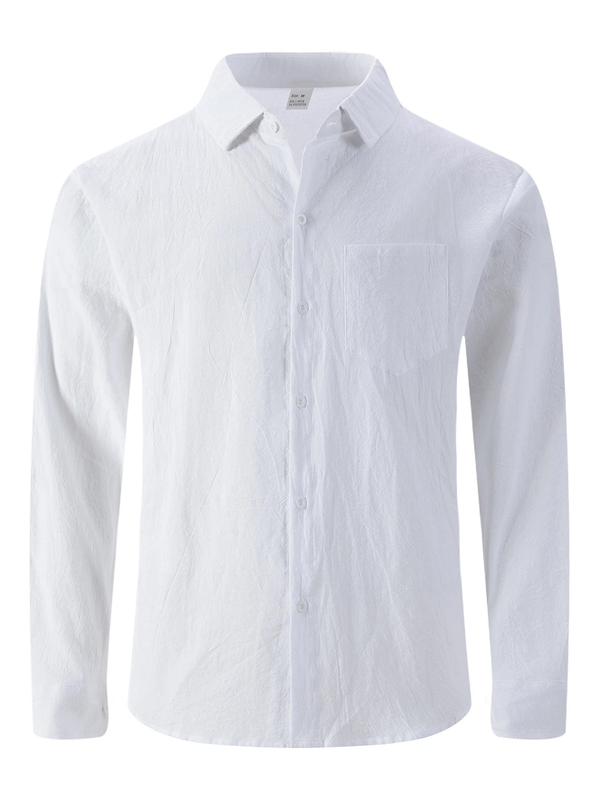 Ensemble Homme Chemise Lin Manches Longues Col Cranté + Pantalon 7/8 Cordon Casual Voyage Plage 4 Saisons 13 Coloris – CLEVI Paris