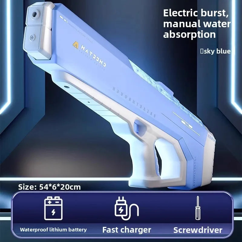 Pistolet à eau électrique LED, tir automatique – CLEVI Paris