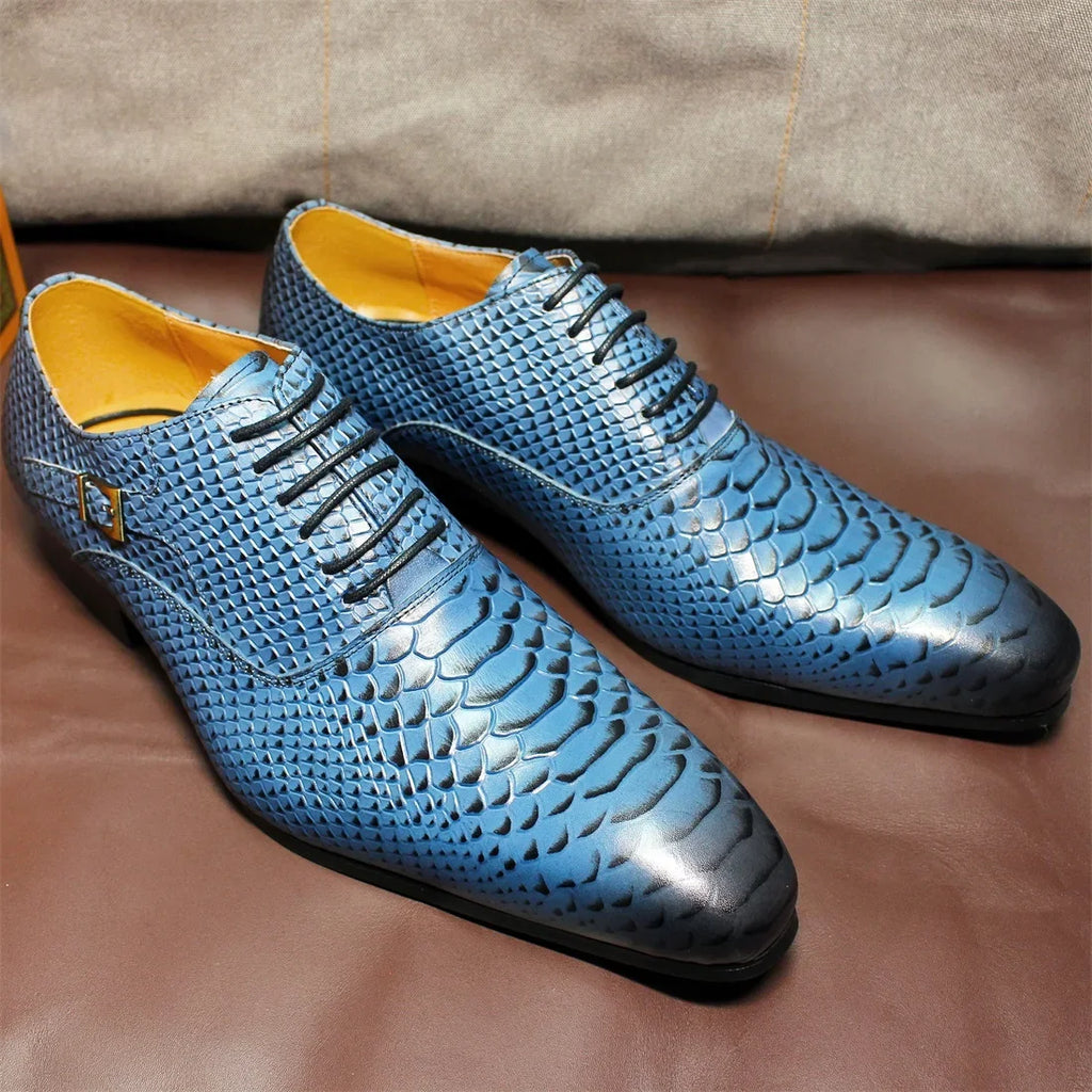 Oxford homme à lacets en cuir véritable – CLEVI Paris