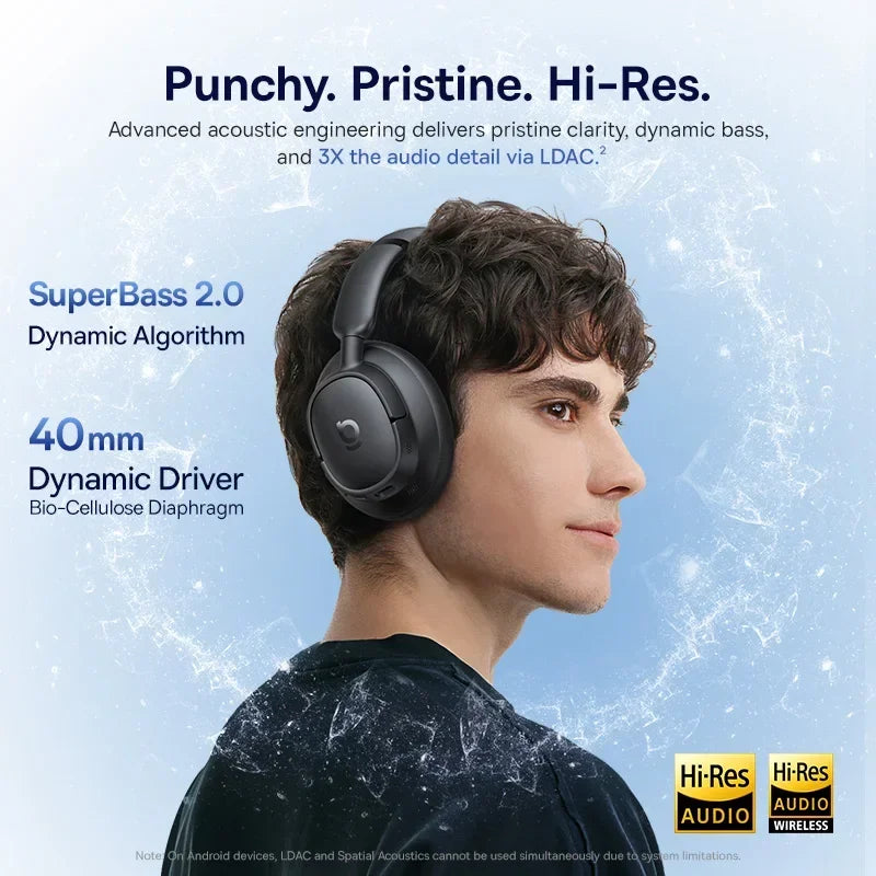 Casque Baseus EH10 ANC -45dB LDAC Bluetooth 6.0 80h – CLEVI Paris