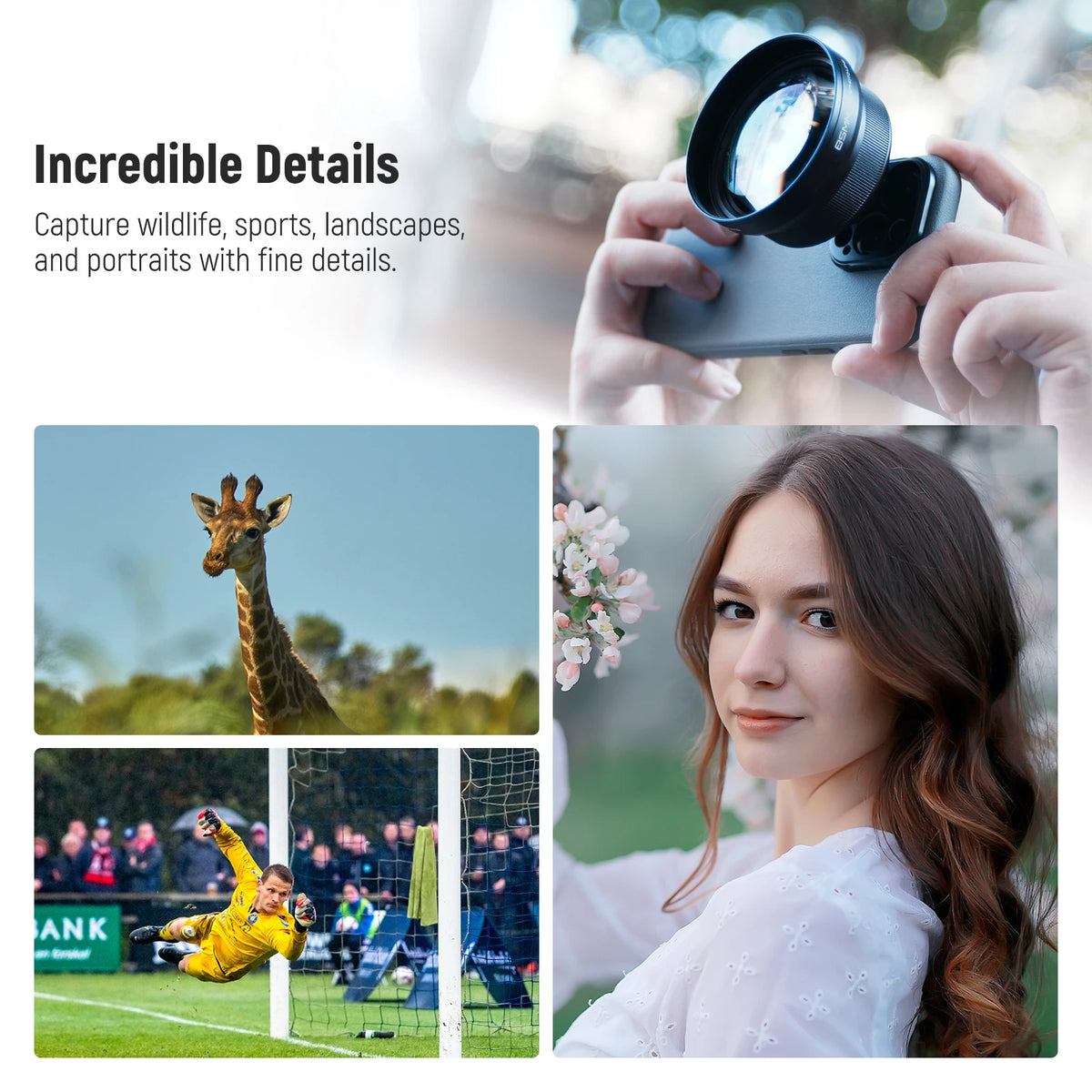 Téléobjectif smartphone NEEWER 85 mm 2,5X – CLEVI Paris