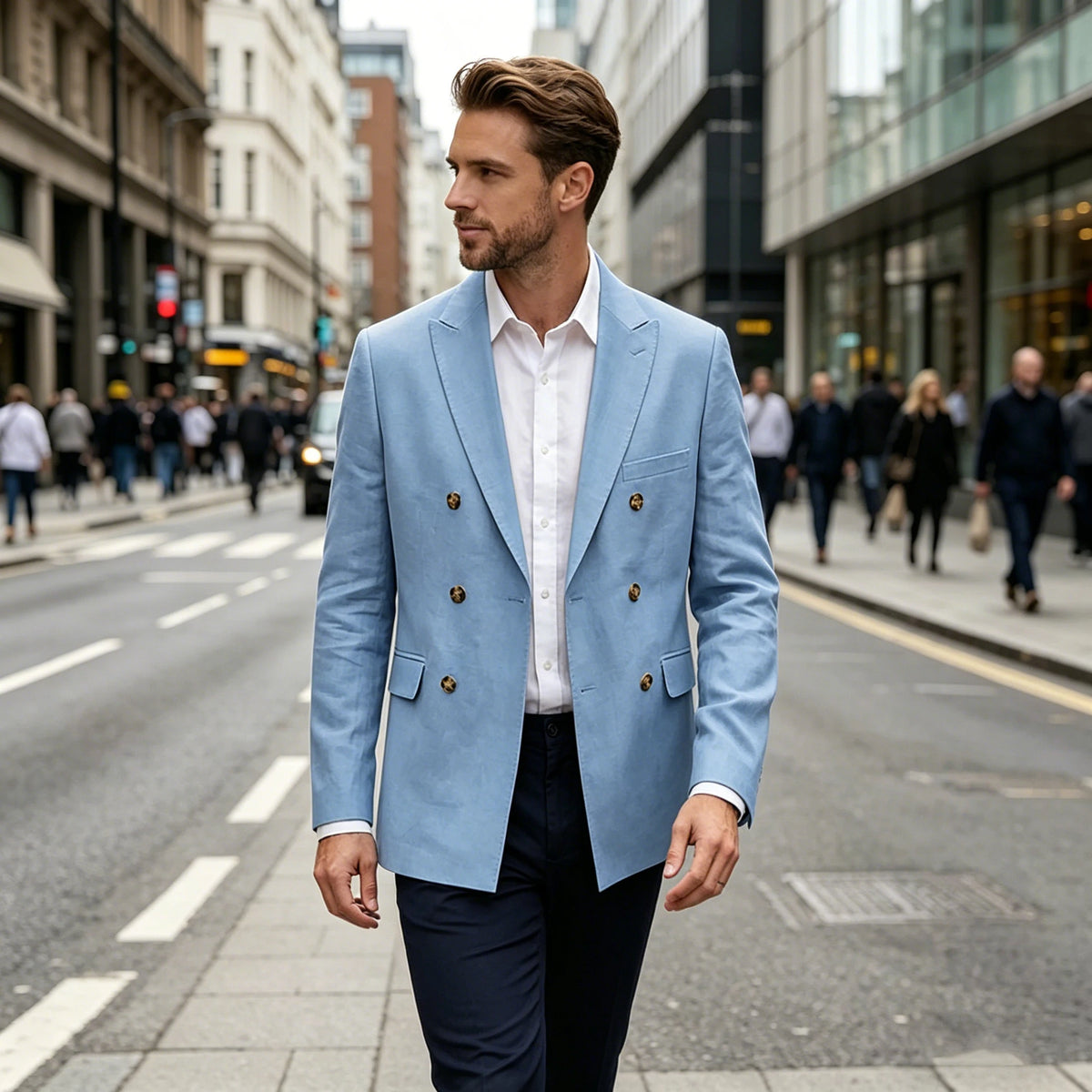 Blazer lin homme coupe slim – CLEVI Paris