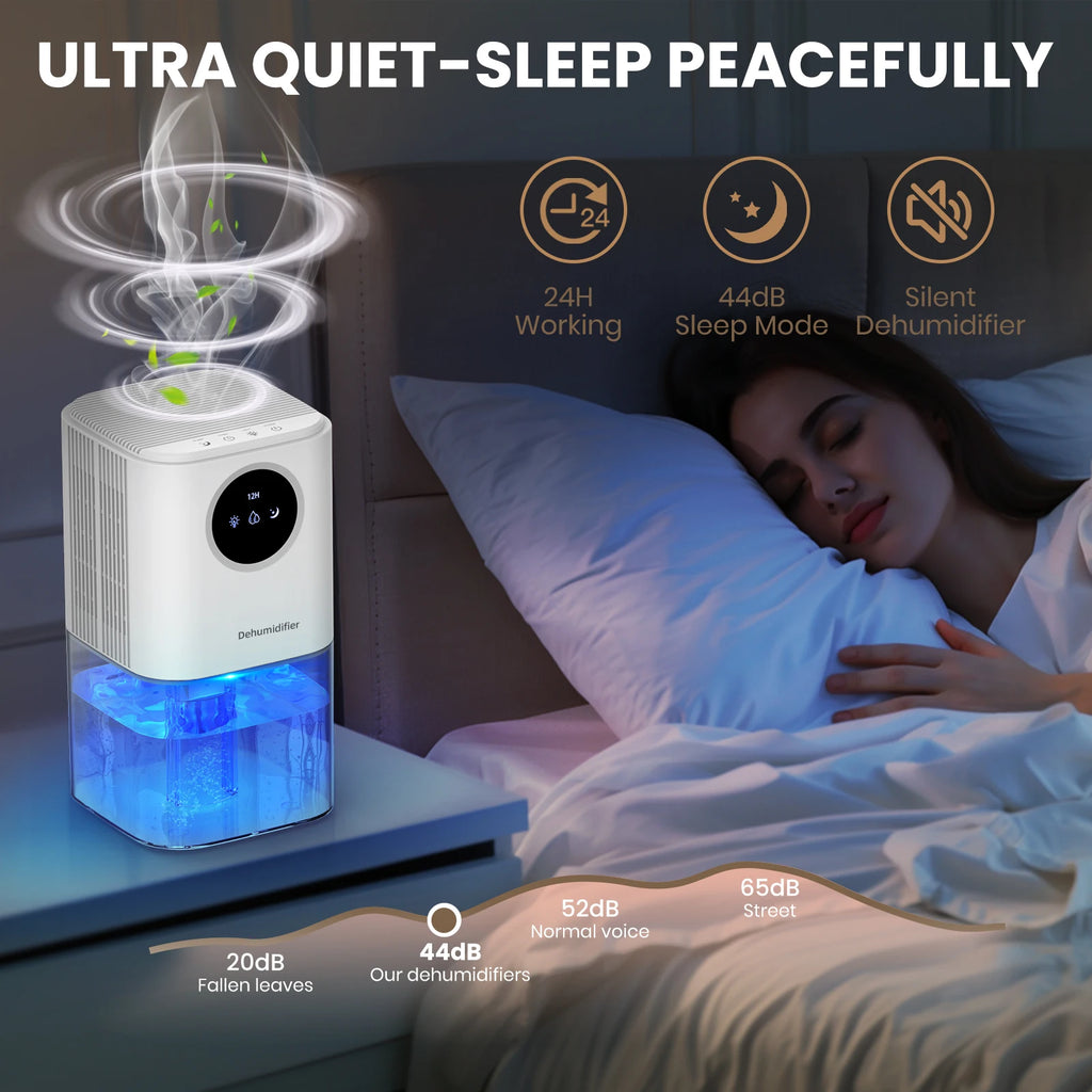 Déshumidificateur compact 350 ml/jour – CLEVI Paris