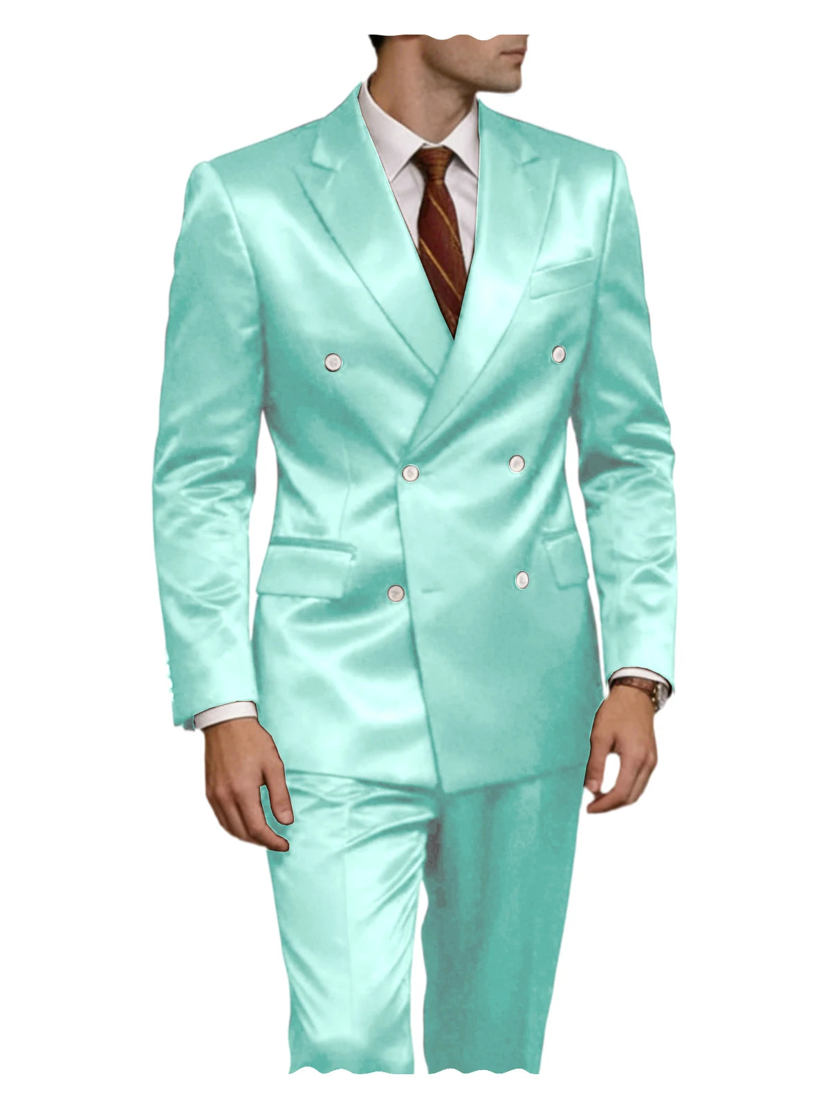 Smoking homme 2 pièces en satin – CLEVI Paris
