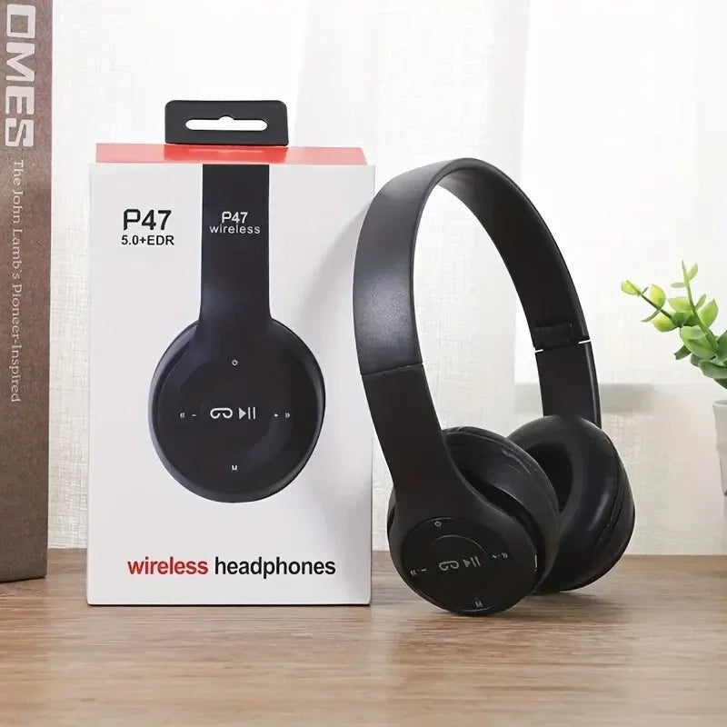 Casque Bluetooth P47 HiFi Bass Pliable Micro Enfant Gaming – CLEVI Paris