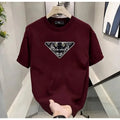 T-Shirt Homme 100% Coton Col Rond Manches Courtes Imprimé Sport Casual – CLEVI Paris