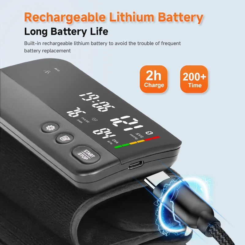 Tensiomètre Bras Bluetooth Rechargeable Appli Mobile Grand Brassard – CLEVI Paris