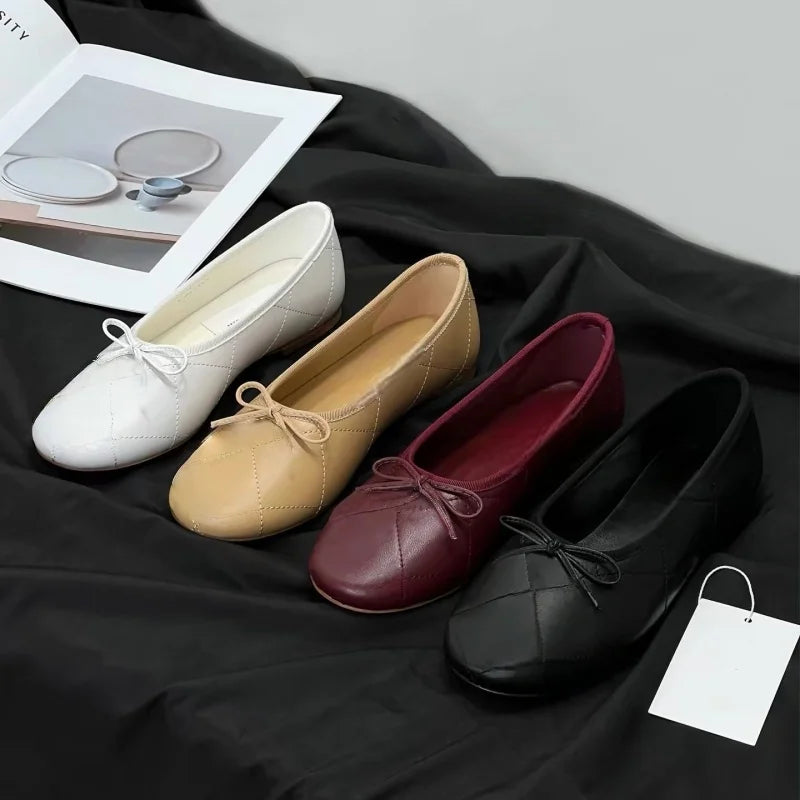 Mary Jane femme plates à bout pointu – CLEVI Paris