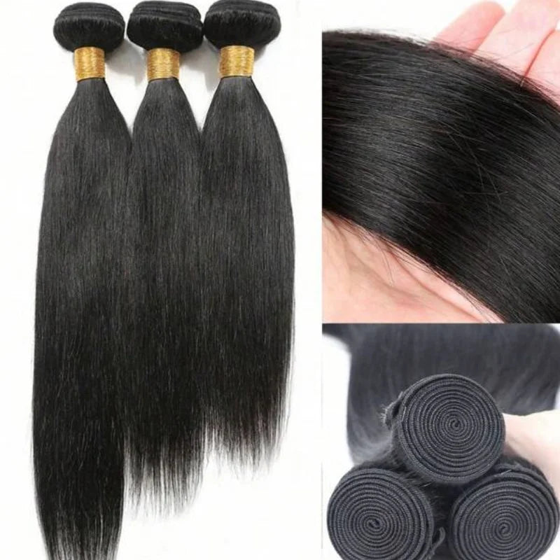 Mèches Brésiliennes Remy Lisses Naturelles 1-3 Pcs – CLEVI Paris