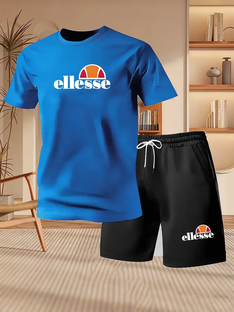 Ensemble homme t-shirt et short en polyester – CLEVI Paris