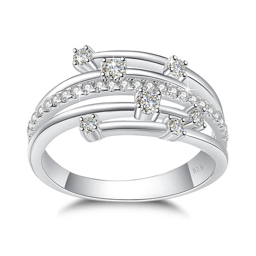 Alliance Moissanite Éternité Argent 925 – CLEVI Paris