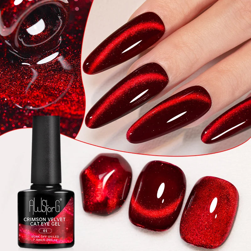 Vernis Gel UV Cat Eye AWStorG 7,5ml Semi-Permanent – CLEVI Paris