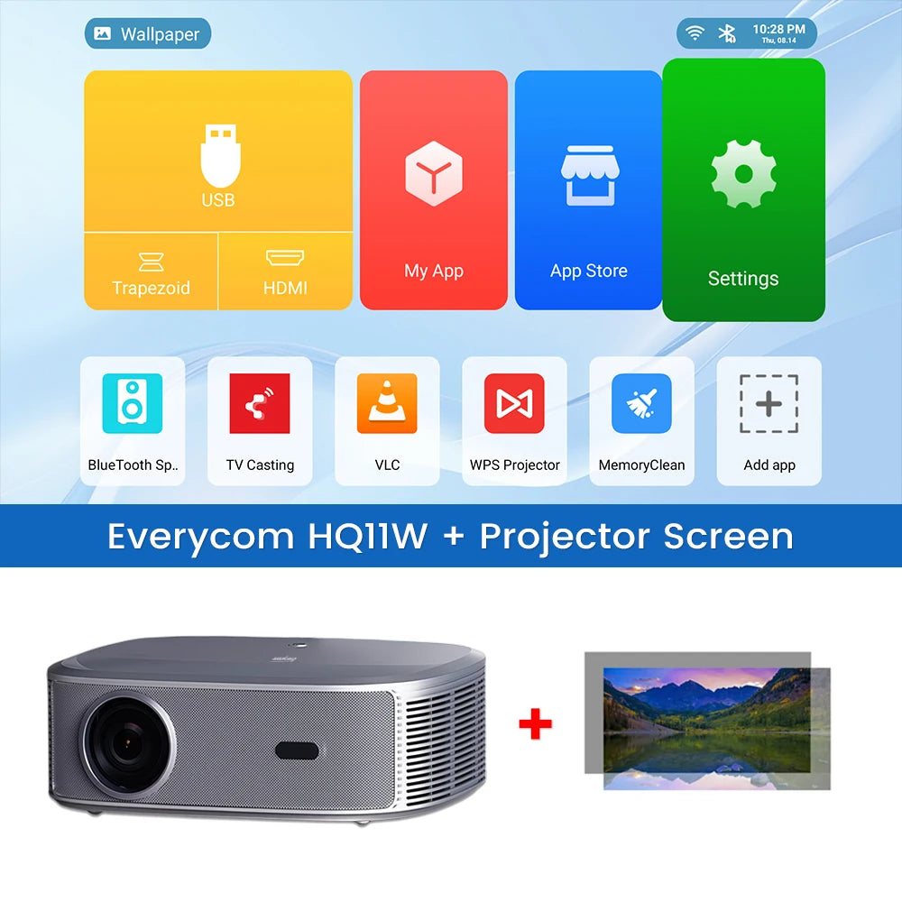 Projecteur Everycom HQ11W Full HD Android – CLEVI Paris