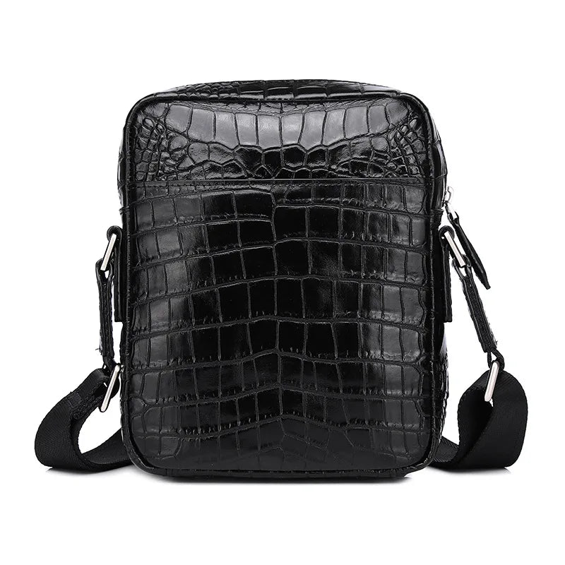 Sac Bandoulière Cuir Alligator Homme Messenger – CLEVI Paris