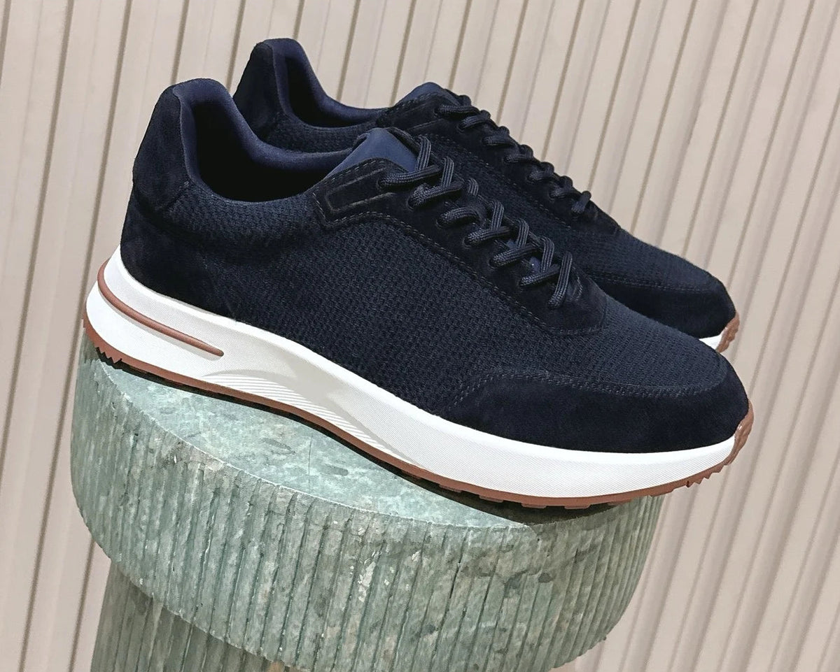 Sneakers homme en maille à lacets – CLEVI Paris