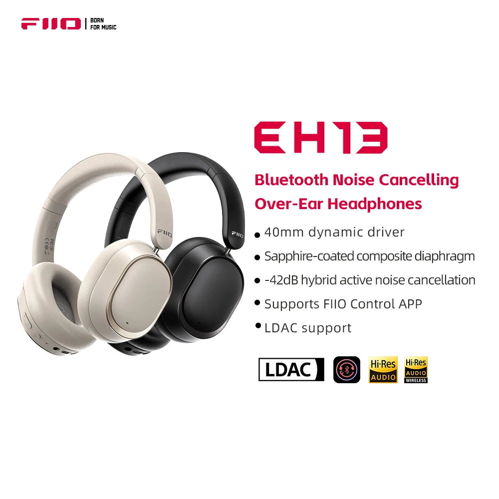 Casque Bluetooth FiiO EH13 ANC Hybride 45h Voyage Gaming – CLEVI Paris