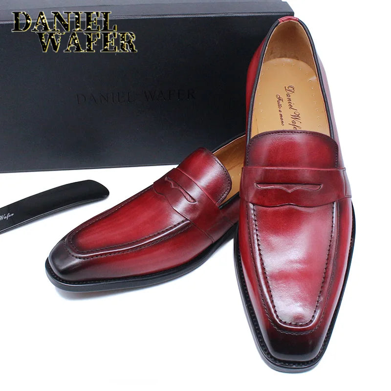 Mocassins homme en cuir à enfiler – CLEVI Paris