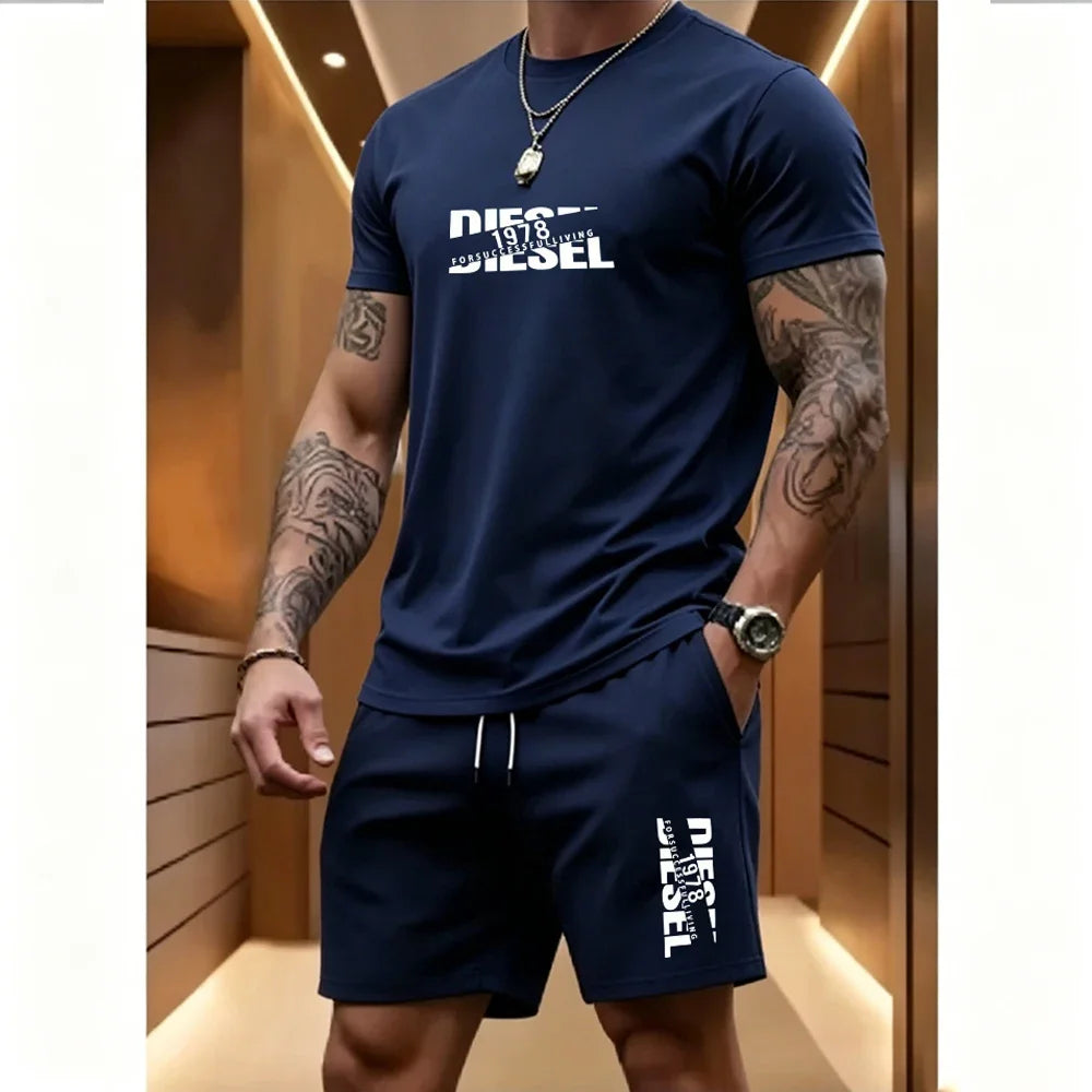 Ensemble homme imprimé, short taille élastique – CLEVI Paris
