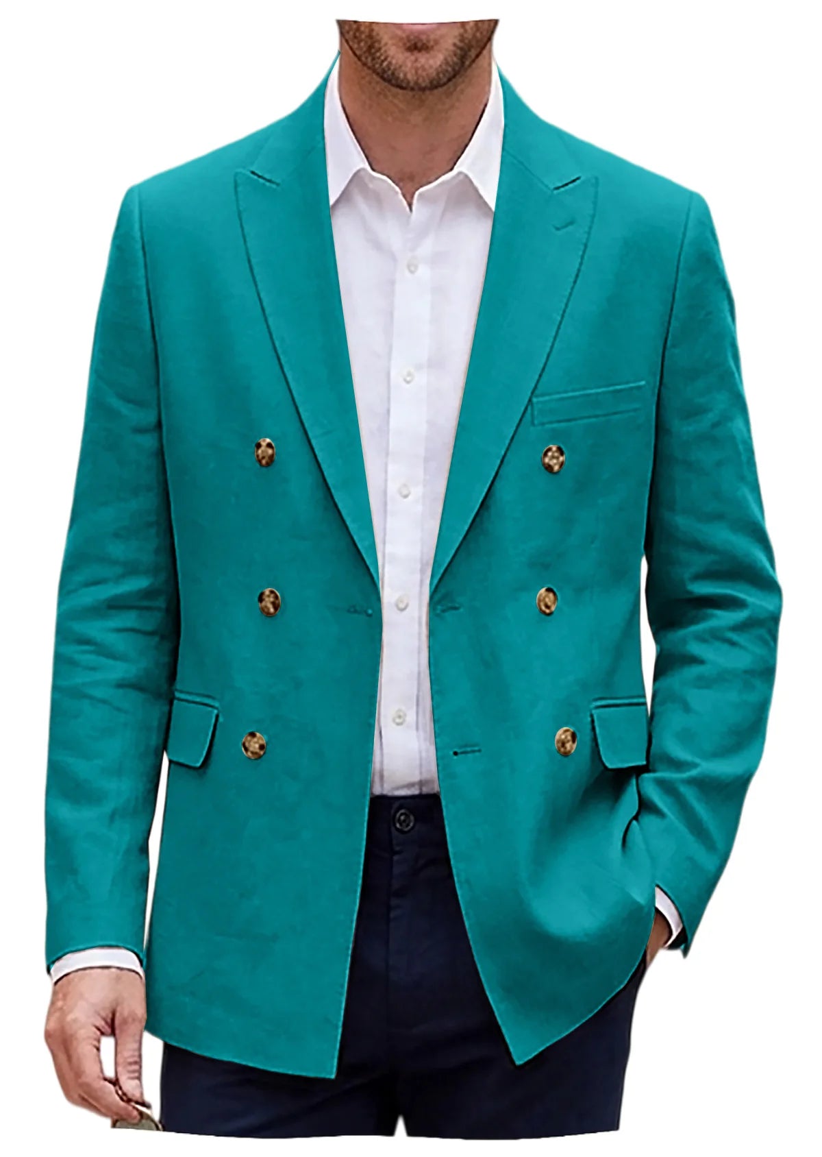 Blazer lin homme coupe slim – CLEVI Paris