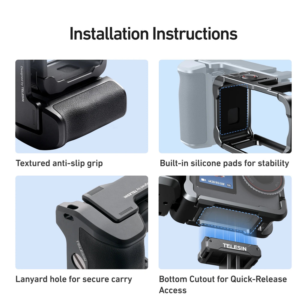 Kit TELESIN StreetGrip pour Action 6 – CLEVI Paris