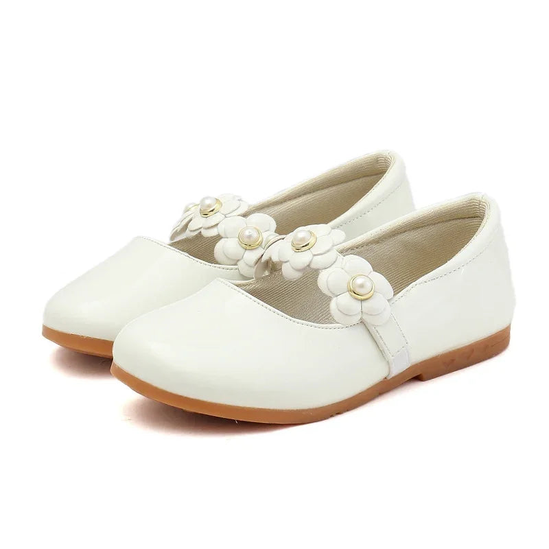 Chaussures plates fille à fleurs – CLEVI Paris