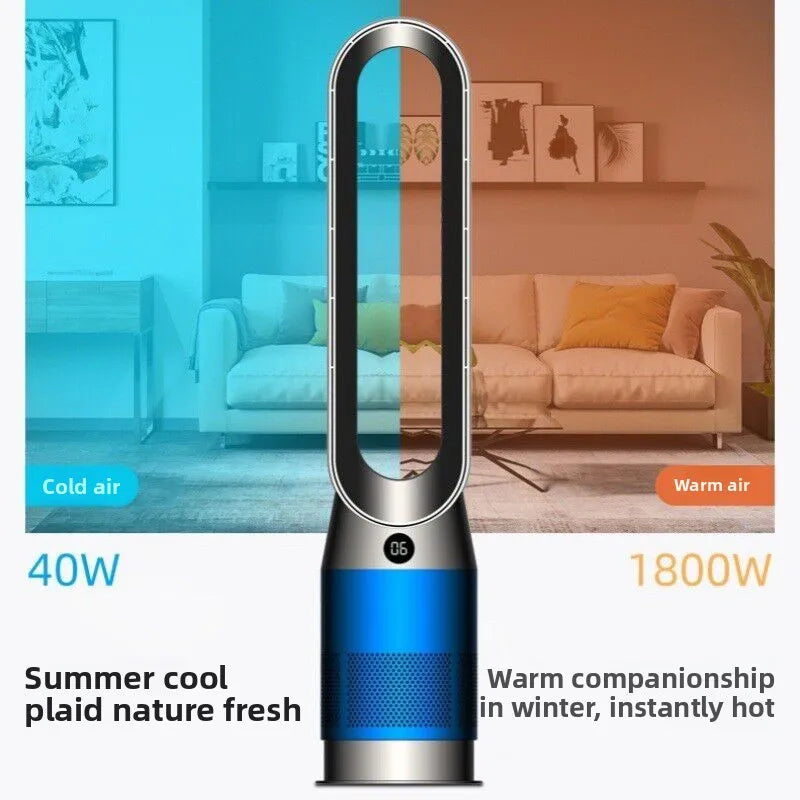 Ventilateur tour chaud et froid 40 W télécommandé – CLEVI Paris
