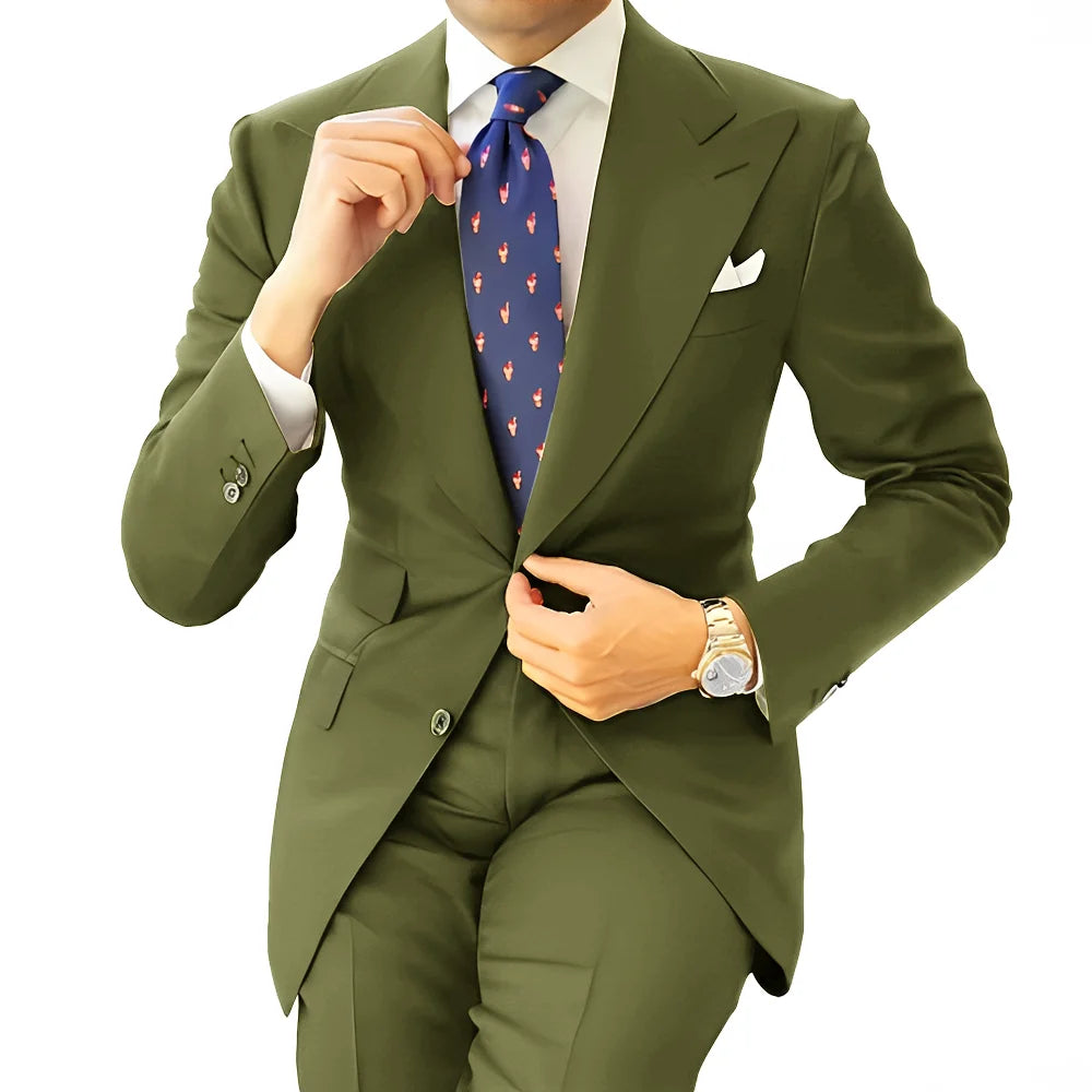 Costume homme formel, coupe droite – CLEVI Paris