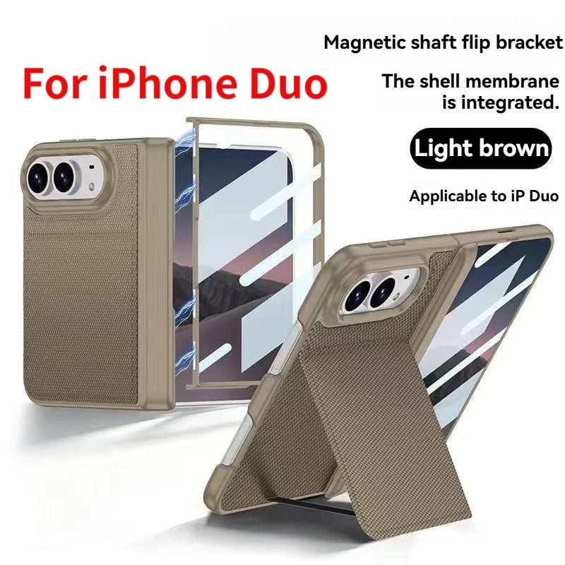 Étui iPhone Duo tissé avec support discret – CLEVI Paris