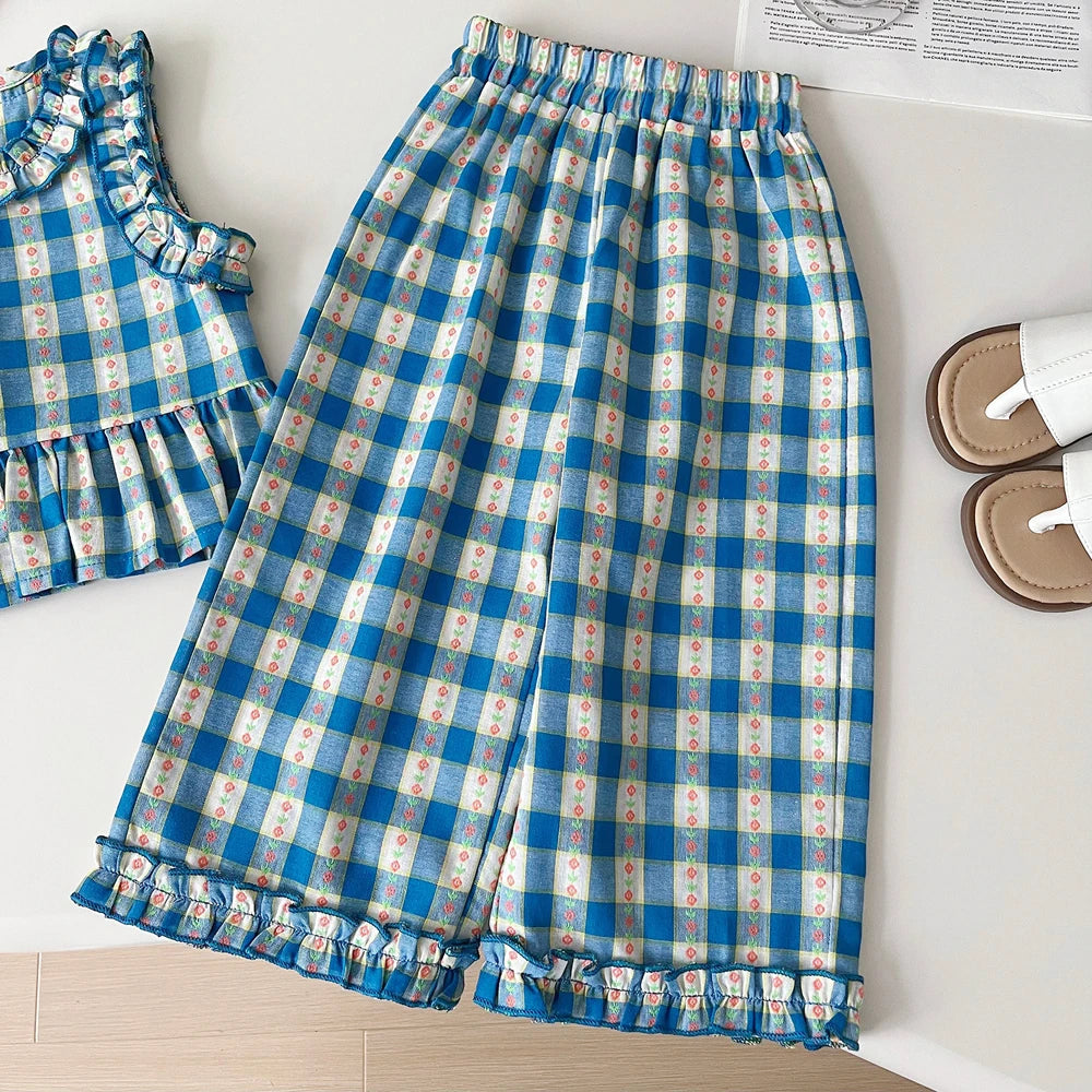 Ensemble été fille débardeur et pantalon – CLEVI Paris
