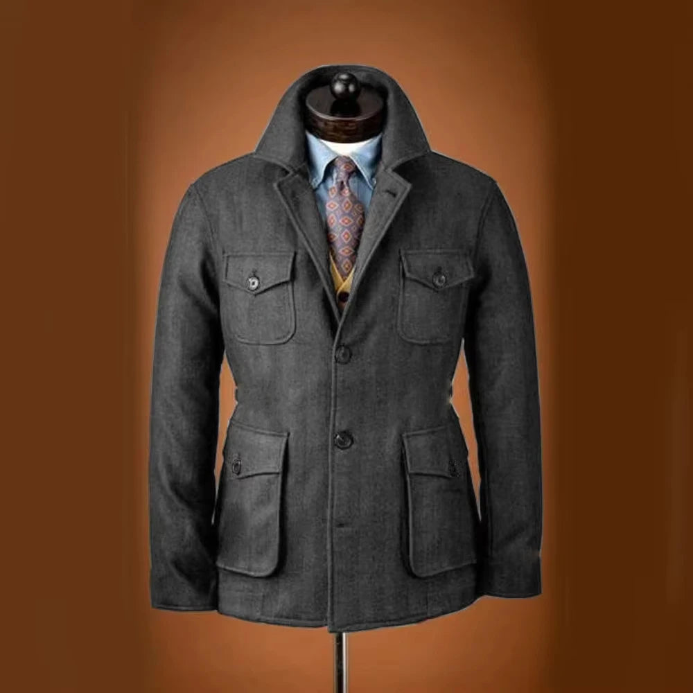 Veste homme en laine mélangée – CLEVI Paris