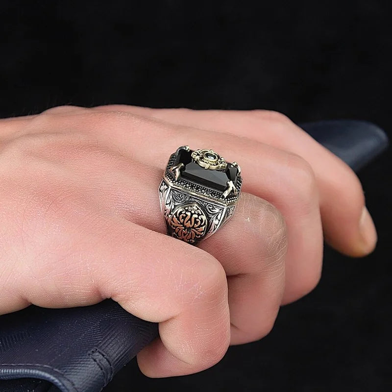 Bague Unisexe Zirconium Motif Géométrique – CLEVI Paris
