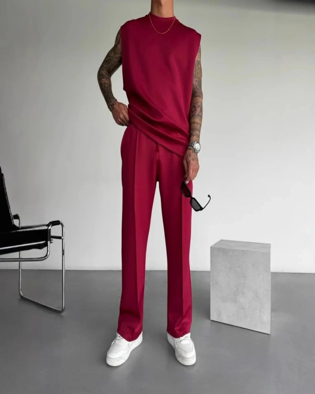 Ensemble 2 Pièces Homme Débardeur + Pantalon Sport Casual Été S-XXL – CLEVI Paris