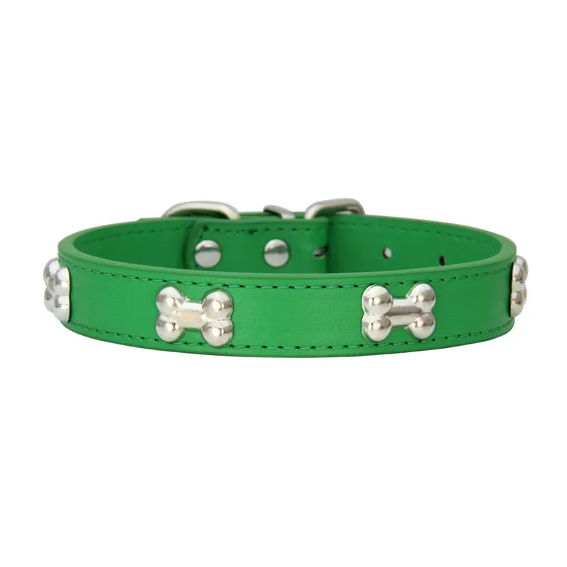Collier pour chien en cuir multicolore – CLEVI Paris