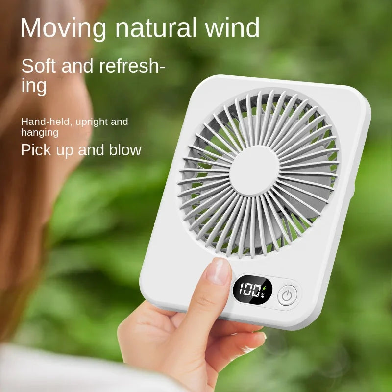 Ventilateur de bureau rechargeable 5 vitesses – CLEVI Paris